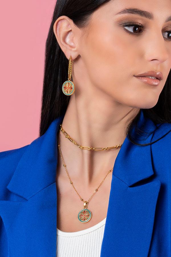 Carisma Guidance Pendant Hoop Earrings Gift Set