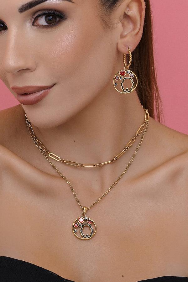 Carisma Ħaġar Pendant & Earrings Gift Set