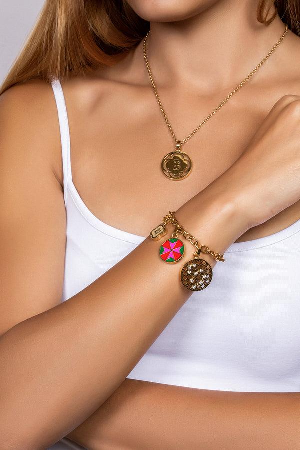 Carisma Hazel Brown Maltese Cross Pendant