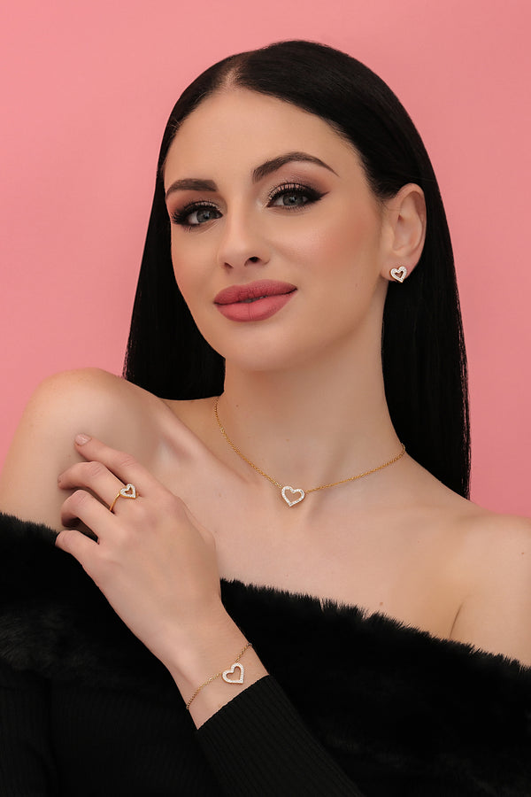 Carisma Infinite Love Pavé Petite Stud Earring Set