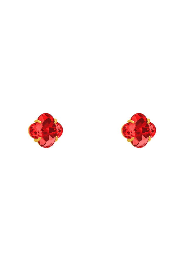 Carisma July Logo Birthstone Stud Earring Set