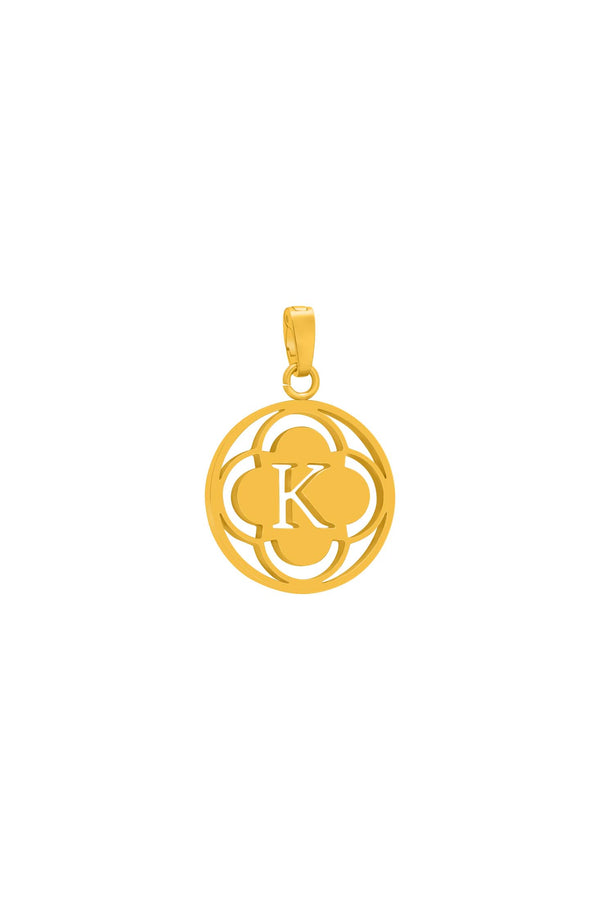 carisma "K" Carisma Logo Letter Pendant