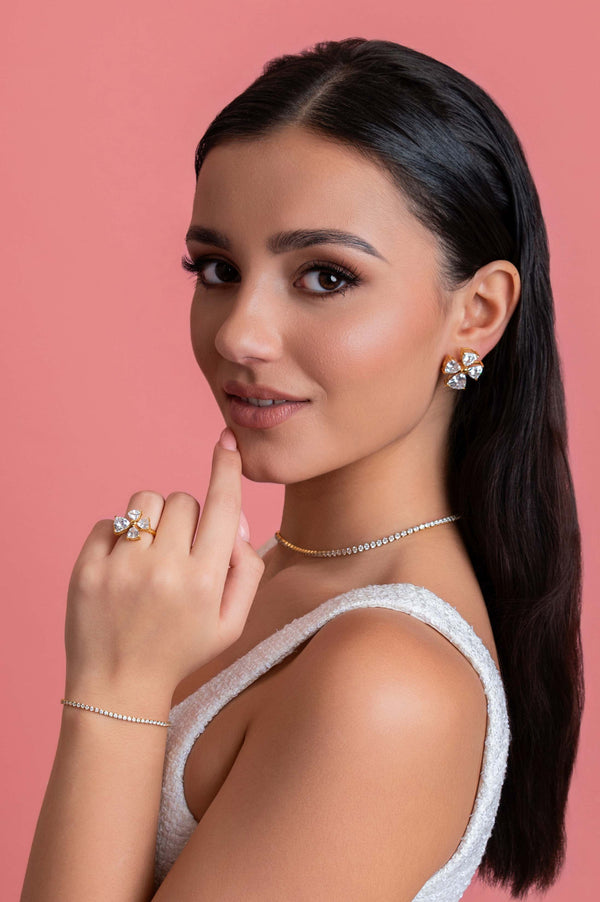 Carisma Kappara Stud Earrings & Ring Gift Set