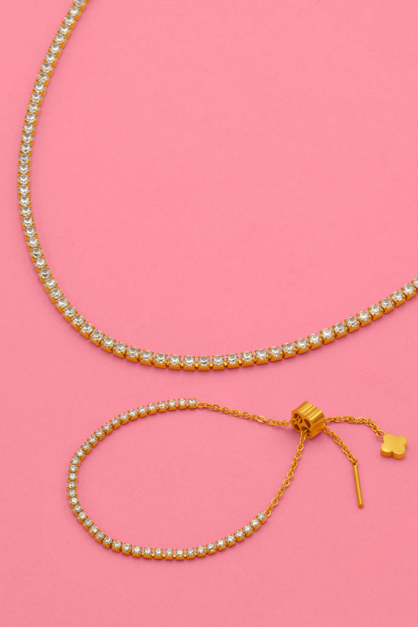 carisma Kappara Tennis Bracelet & Choker Gift Set