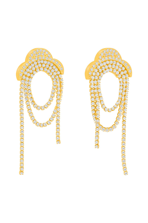 carisma Kelsey's Zirconia Tassel Drop Earring Set