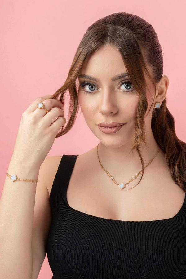 Carisma Lace Agate Stone Ring