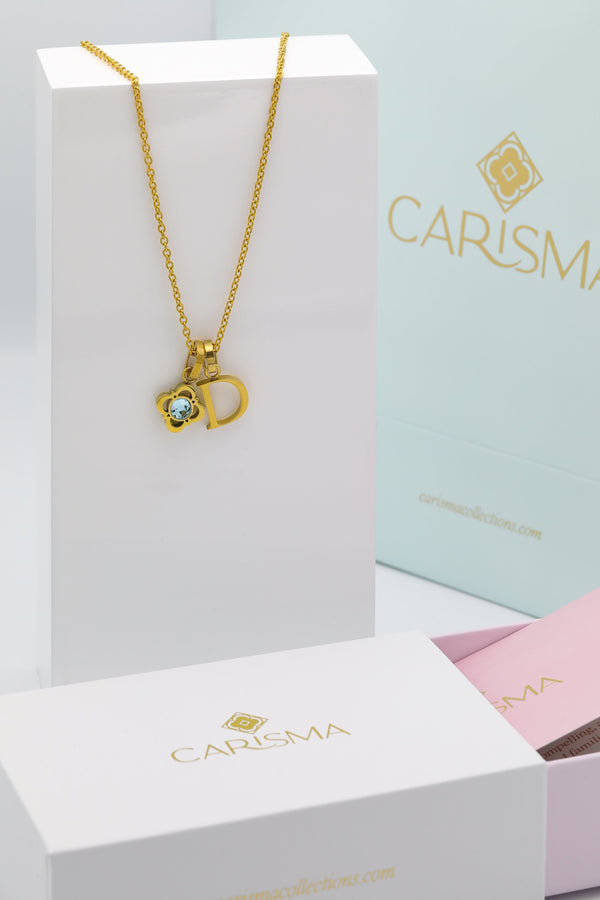 carisma Carisma Letter & Logo Birthstone Necklace Kid's Gift Set
