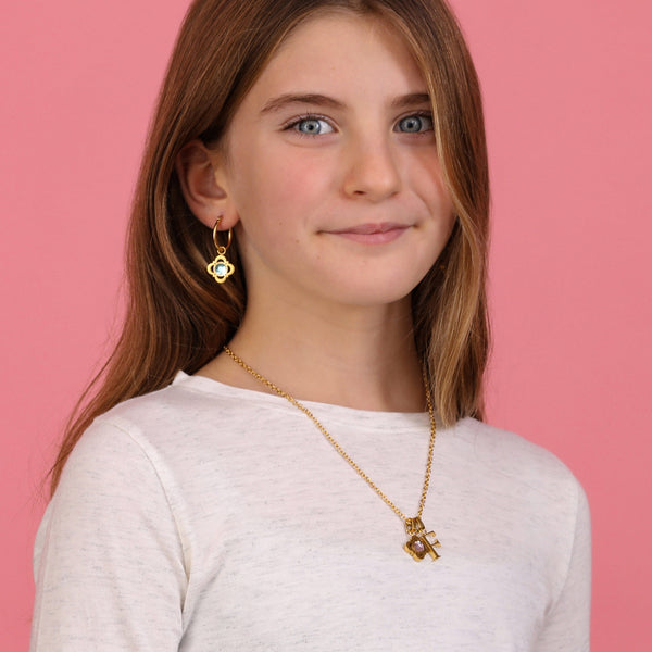 Carisma Carisma Logo Birthstone Pendant Earring Kid's Gift Set