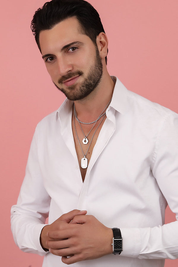 Carisma Carisma Logo Silver Tag "L-Aqwa Wieħed" Pendant