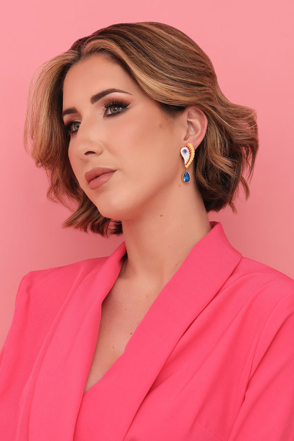 Carisma Luzzu Eye Statement Drop Earring Set