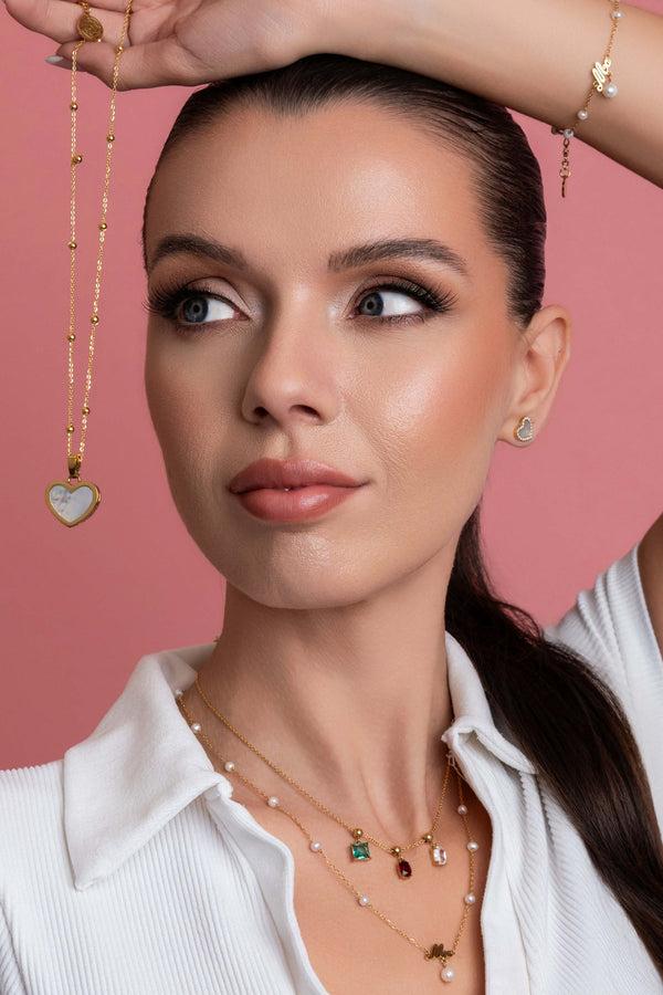 Carisma ‘Ma’ Cursive Freshwater Pearl Bracelet