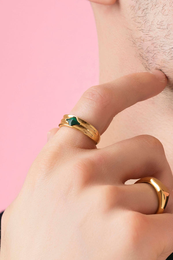 Carisma Malachite Ring