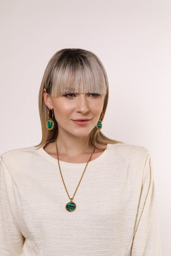 Carisma Malachite Stone Pendant