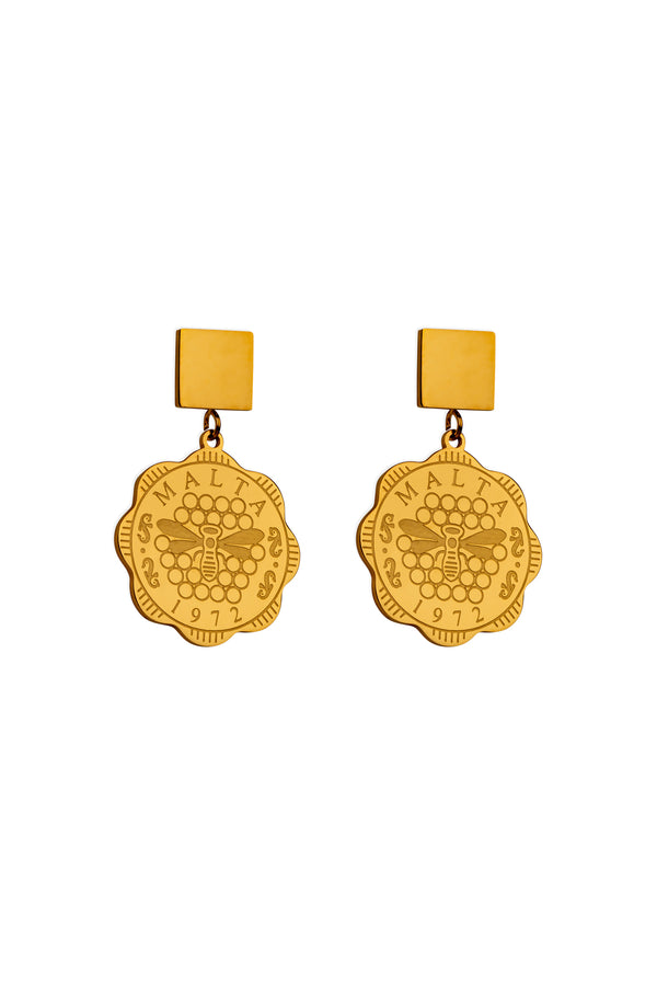 carisma Maltese 3 Mills Honey Bee Earring Set