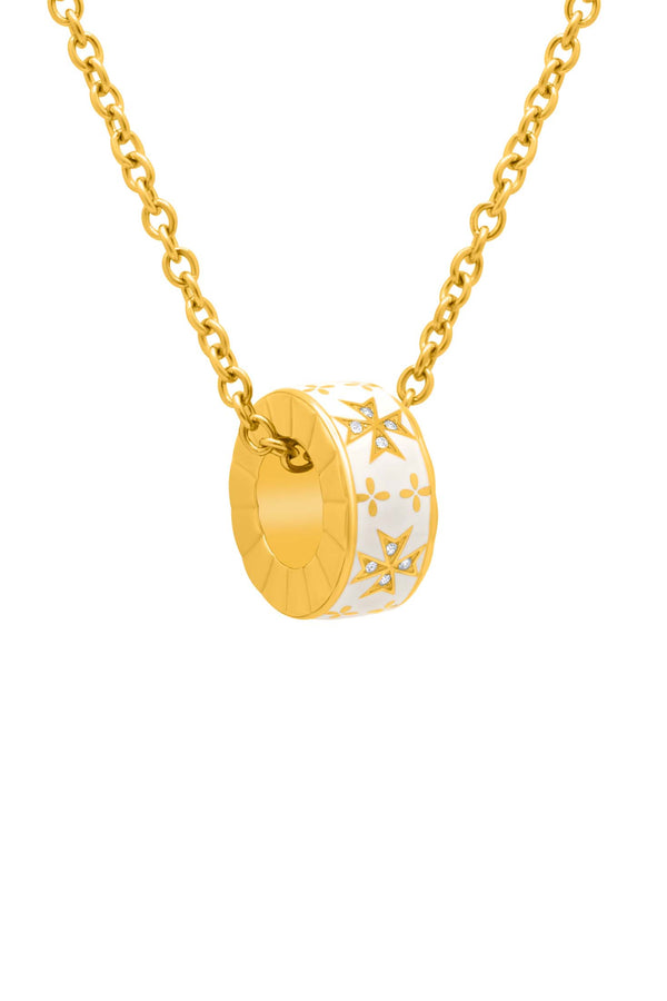 carisma Maltese Cross Crystal Ring Pendant