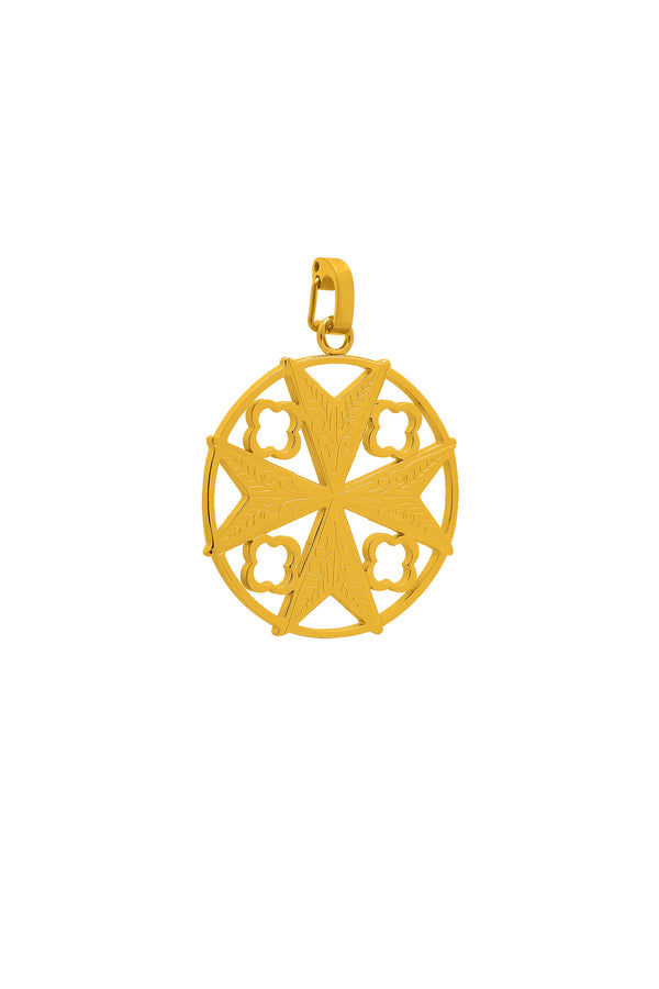 carisma Maltese Cross Hollow Pendant