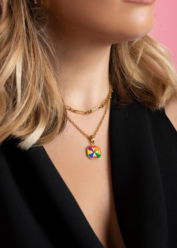 Carisma Maltese Cross Pride Pendant