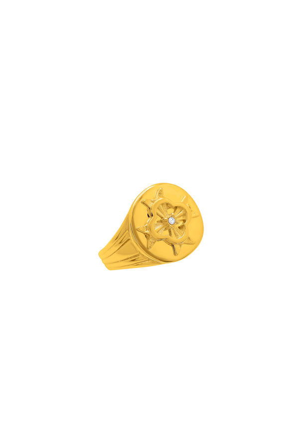 Carisma Maltese Cross Signet Ring