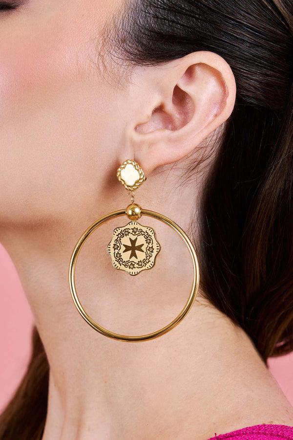 Carisma Maltese Mils Double Hoop Earring Set