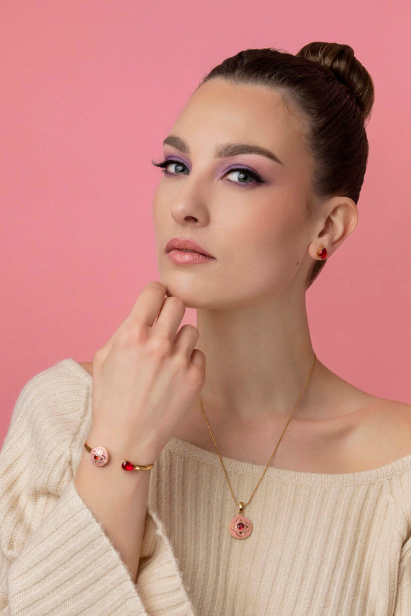 Carisma Maltese Tile Carisma Red Stone Bangle