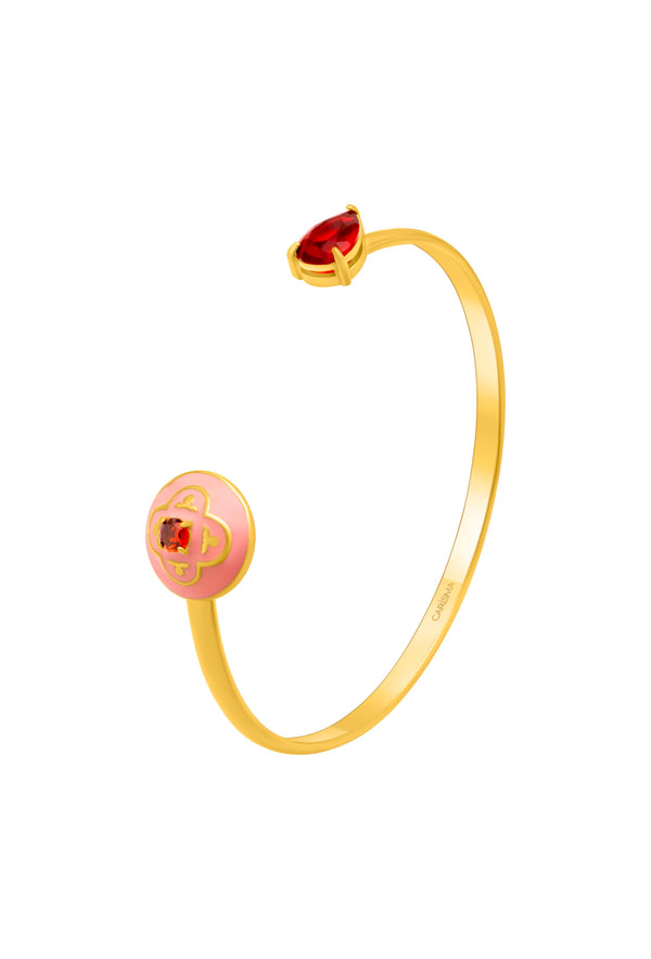 carisma Maltese Tile Carisma Red Stone Bangle