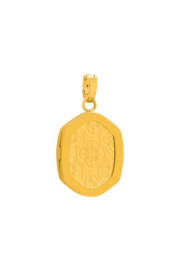 carisma Maltese Tile Photo Locket Pendant