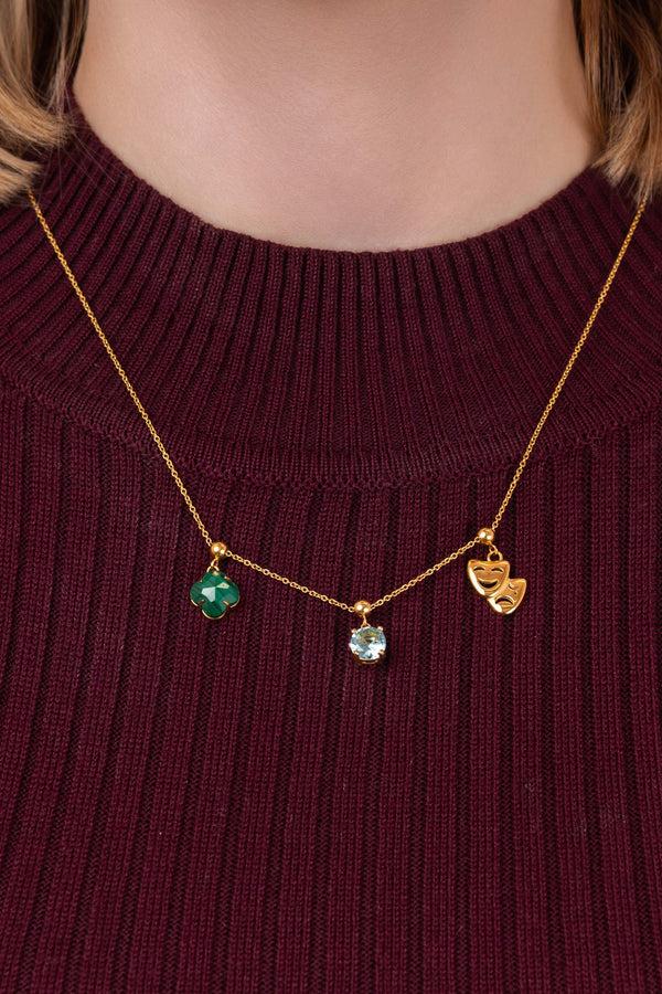 Carisma March Birthstone Toggle Charm Pendant