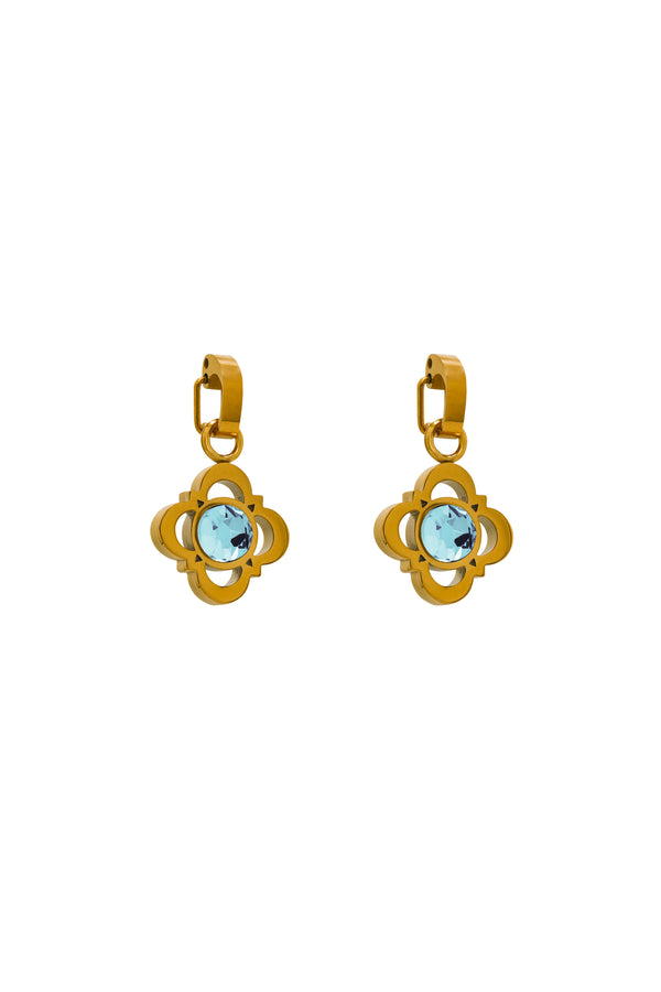 carisma March Carisma Logo Birthstone Earring Set