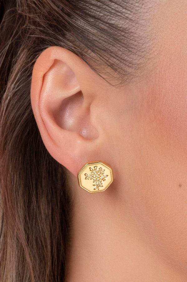 Carisma Margerita's Coin Stud Earring Set