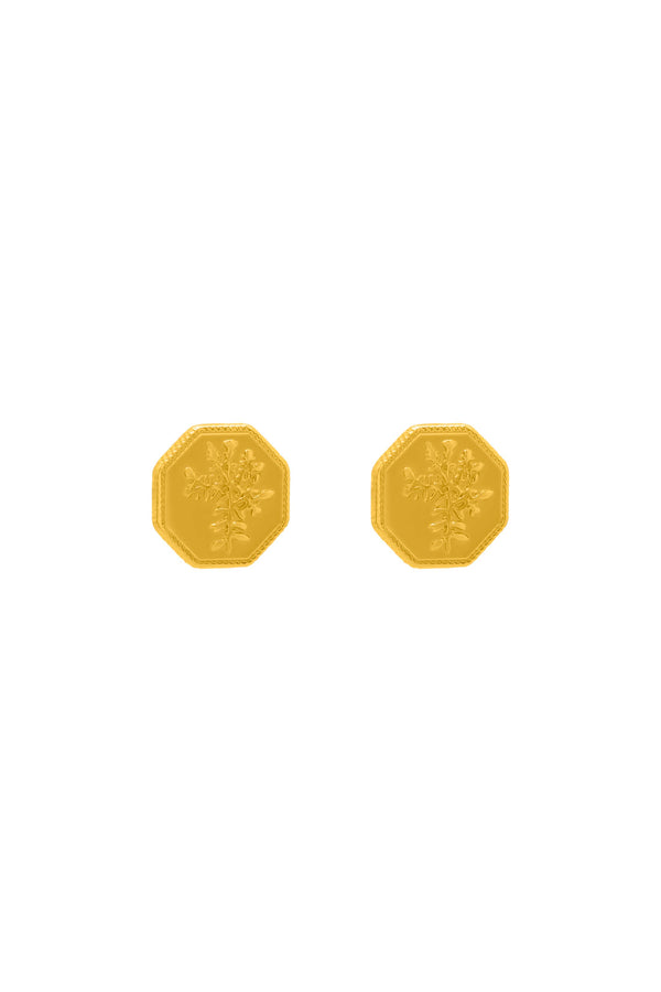 carisma Margerita's Coin Stud Earring Set