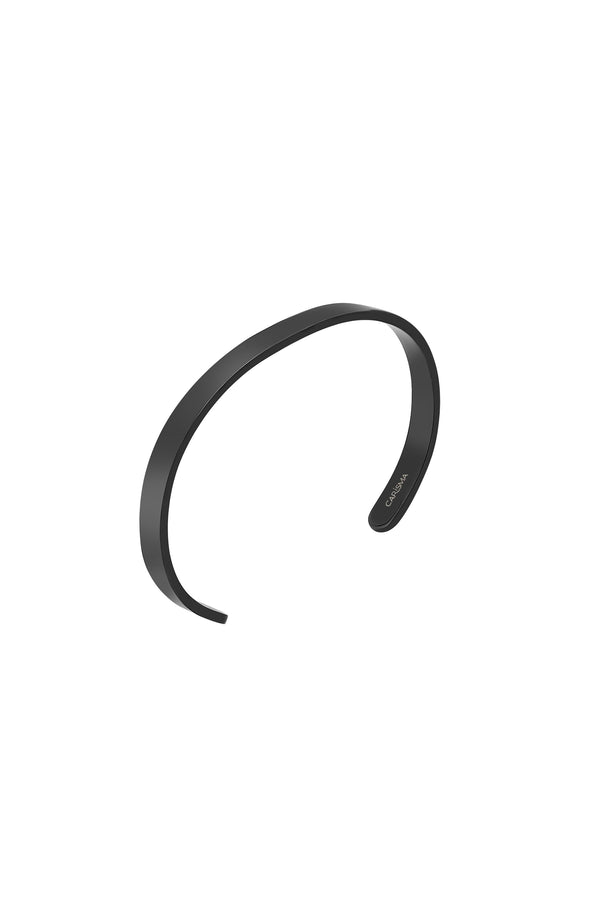 Carisma Matte Black Engravable Bangle