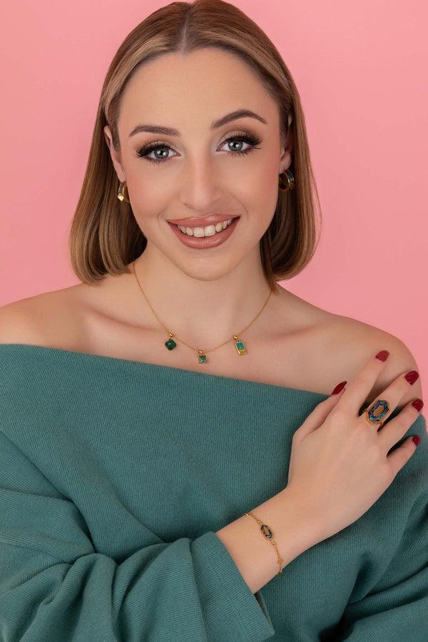 Carisma May Birthstone Toggle Charm Pendant