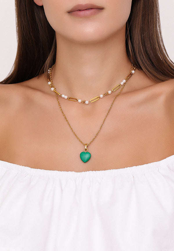 Carisma May Heart Birthstone Pendant