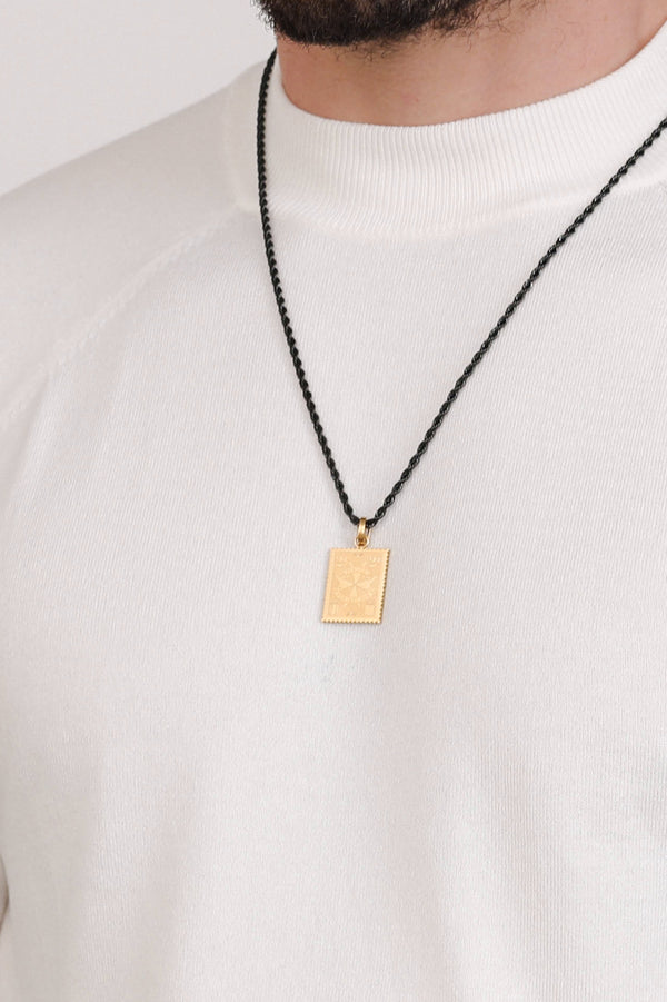 Carisma Men’s Maltese Cross Stamp Pendant