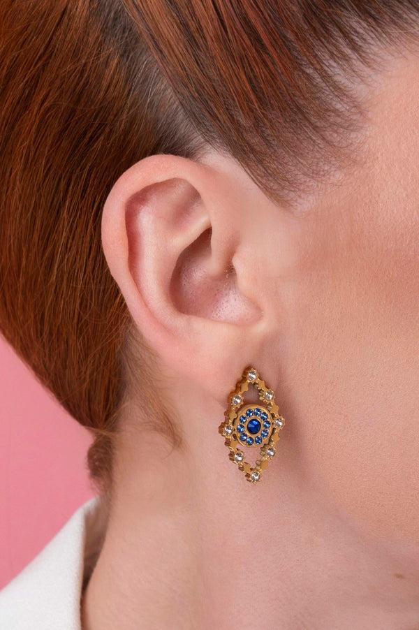 Carisma Milos Evil Eye Statement Stud Earring Set