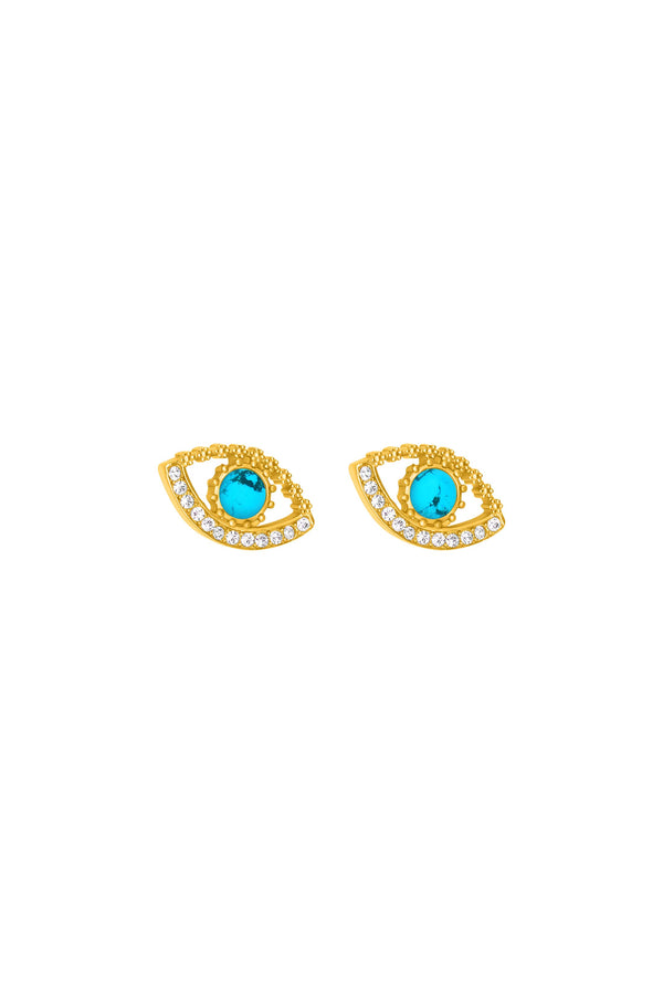 carisma Milos Evil Eye Stud Earring Set