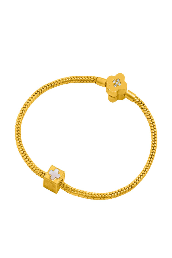 Carisma Mother Of Pearl Cube Token Charm