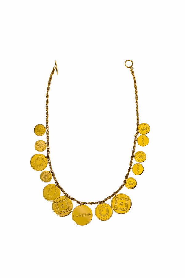 carisma Multi Charm Maltese Lira Necklace