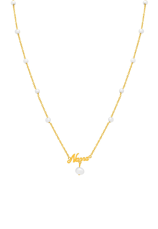 carisma ‘Nanna’ Cursive Freshwater Pearl Necklace