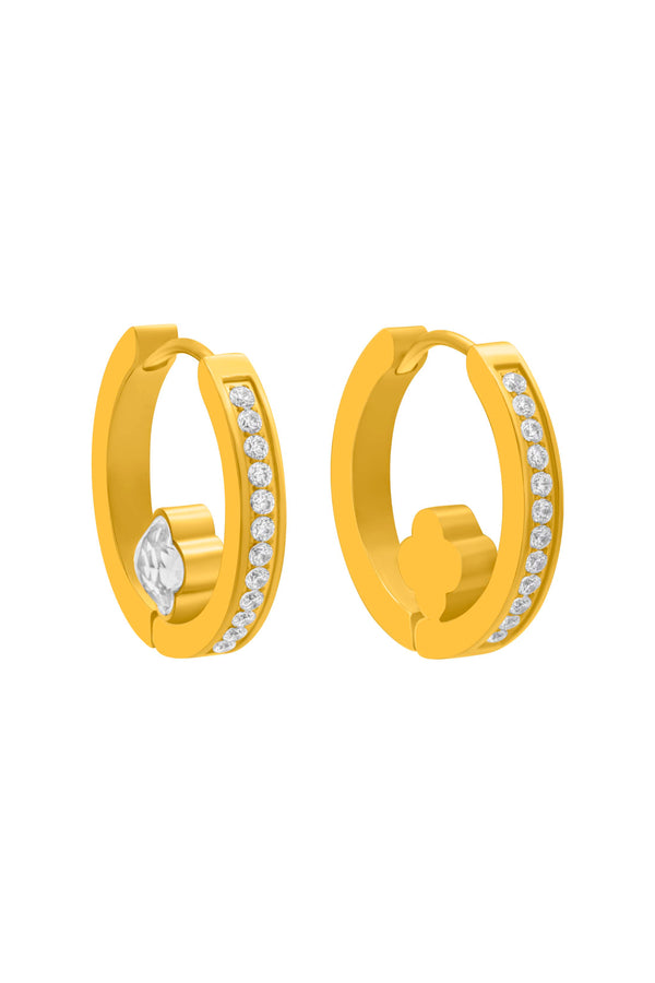 carisma Natalie's Carisma Hollow Hoop Earring Set