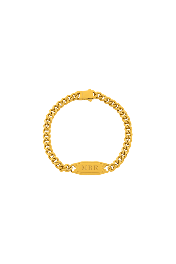 carisma Nick's Gold Engravable Bracelet