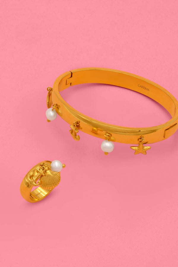 carisma Ocean's Charm Bangle & Ring Gift Set