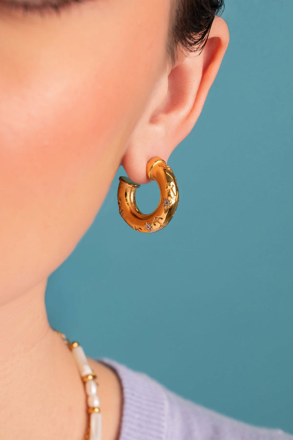 Carisma Ocean Spark Hoop Earring Set