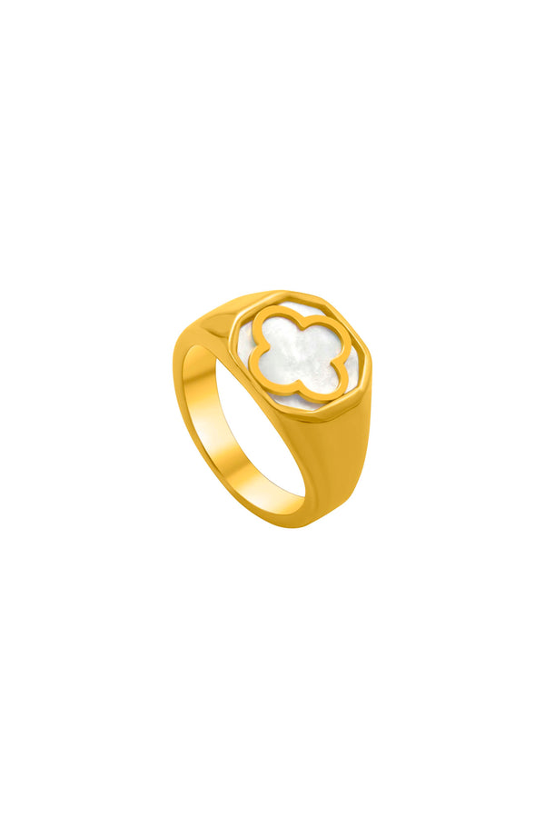 carisma Octagonal Madre Perla Ring