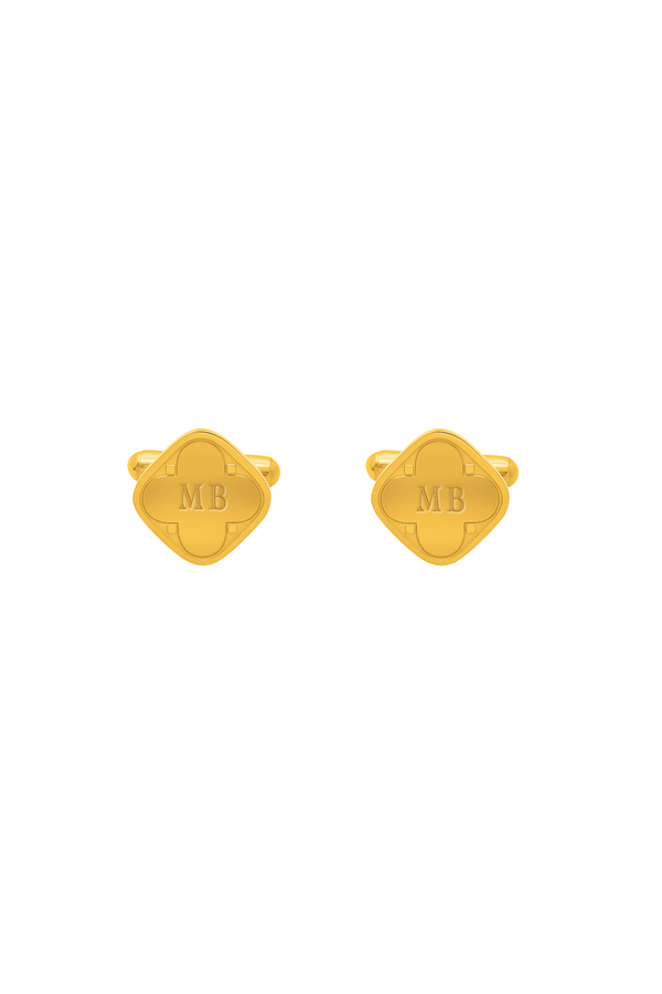 carisma Oliver's Gold Engravable Cufflink
