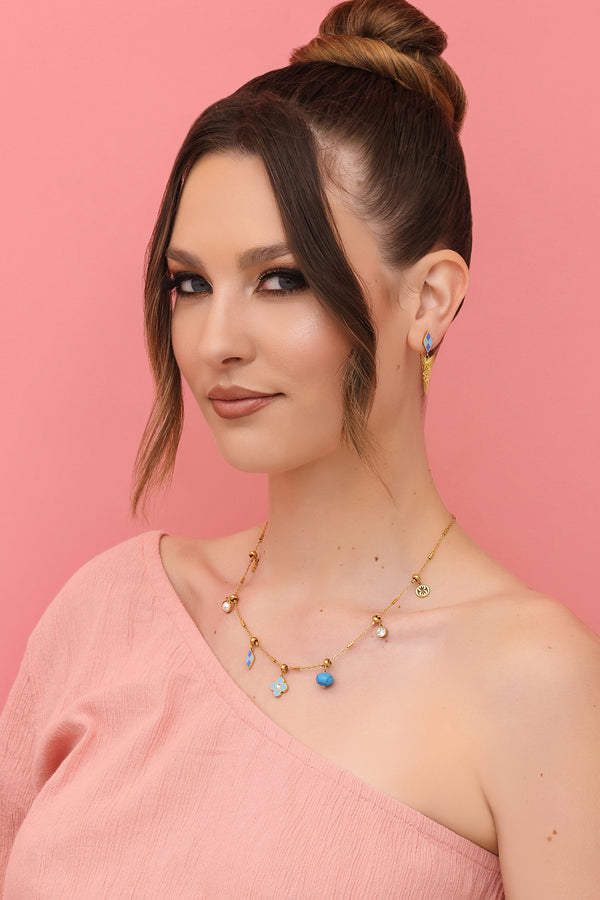 Carisma Paros Drop Stud Earrings