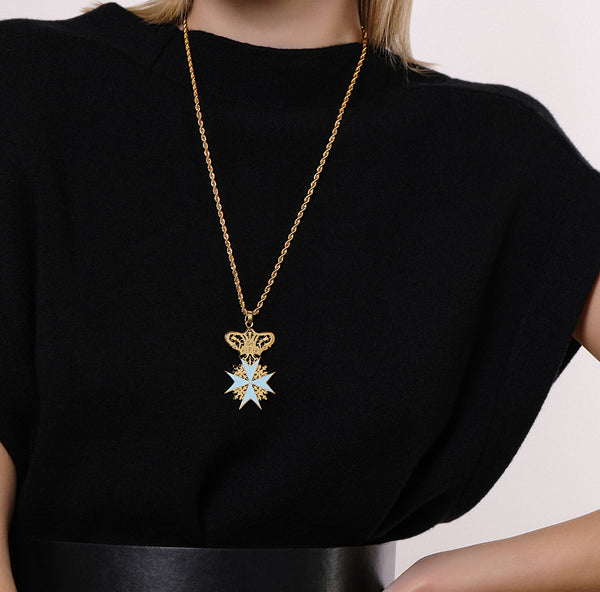 Carisma Pastel Imperial Maltese Cross Pendant