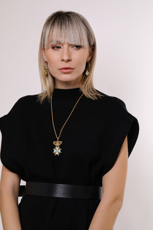 Carisma Pastel Imperial Maltese Cross Pendant