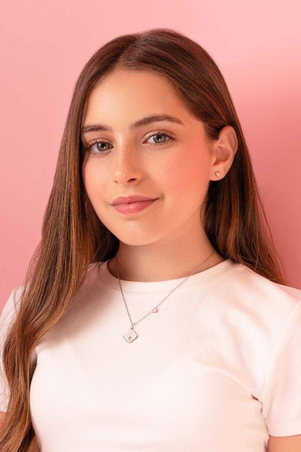 Carisma Petite Heart Silver Stud Earring Set