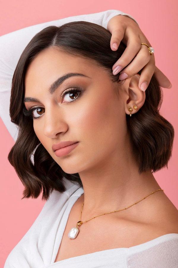 Carisma Petite Perla Drop Stud Earring Set